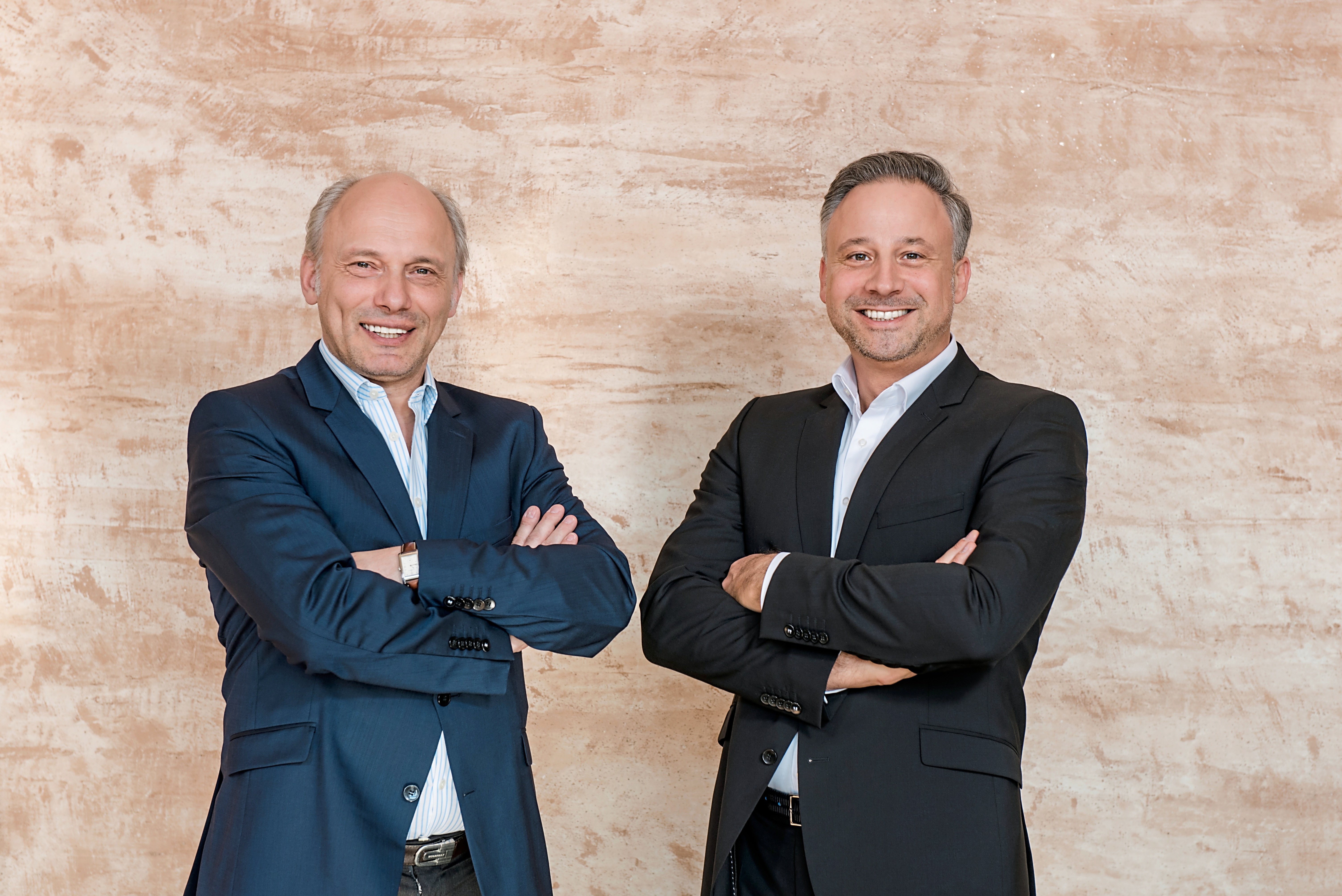 DRACOON Geschäftsleitung Arved Graf von Stackelberg und Marc Schieder